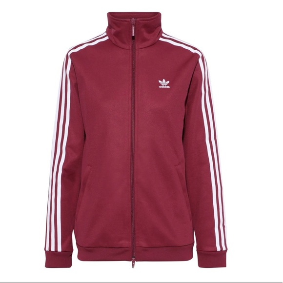 ADIDAS Women’s Track Jacket SZ S (US 6) Berry Red - Picture 1 of 8